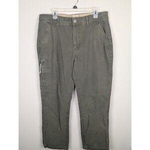Redhead 36x30 Men Outdoor Work Pants Chino Canvas Cotton Green Utility Workwear